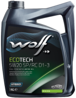 Моторное масло Wolf Ecotech 5W-20 SP/RC D1-3 4л